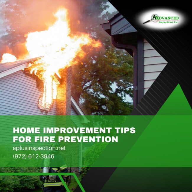 home inspector Frisco TX October Home Improvement Tips for Fire Prevention
