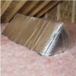 Simple, practical insulated tent cover for the attic ladder